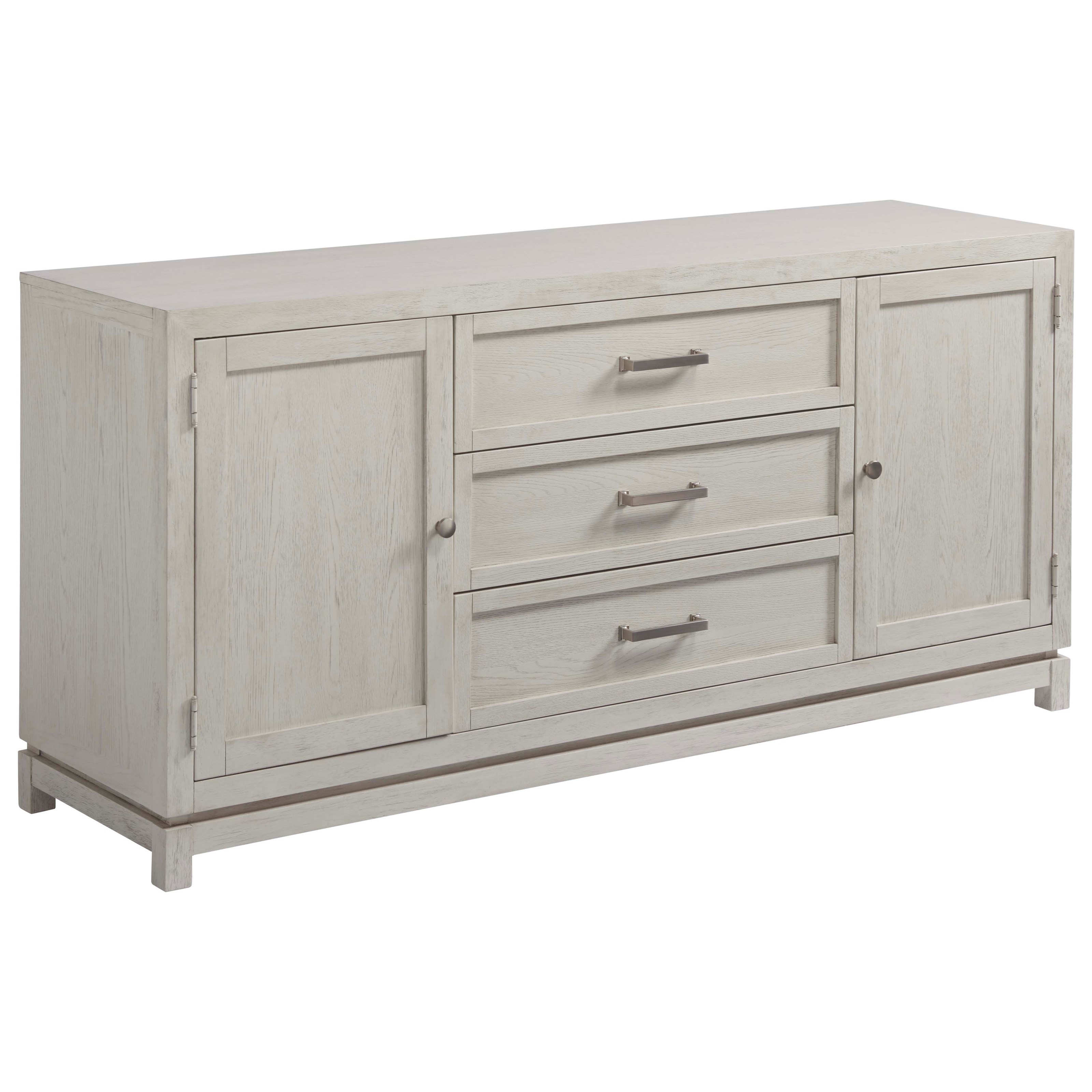 Universal Coastal Living Home Escape Entertainment Console with Glass